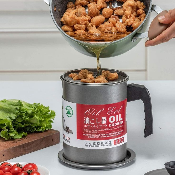 Stainless steel oil strainer Pot