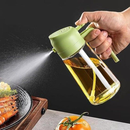 Glass Oil Spray Bottle Grey 3cm Spray Nozzl