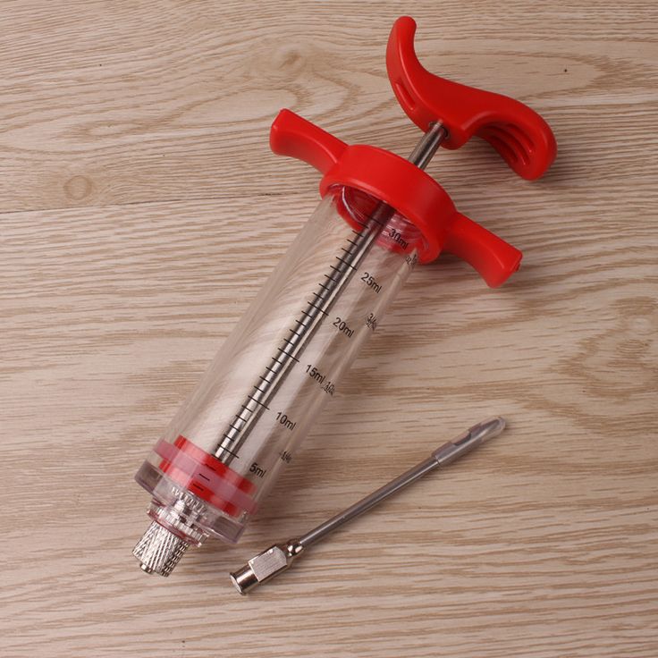 stylish red injection tool for chicken & Beaf