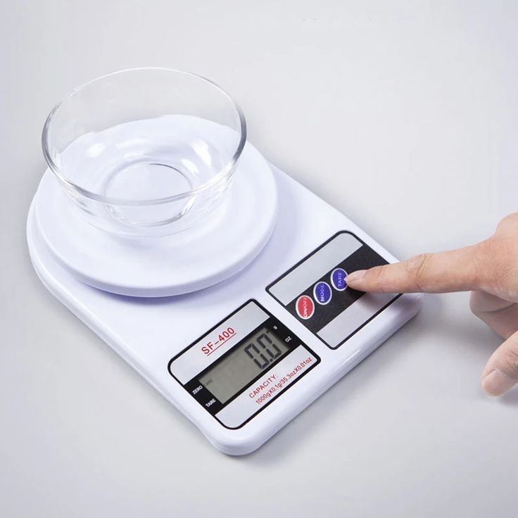Digital Kitchen Scale SE-400 Stainless Steel White