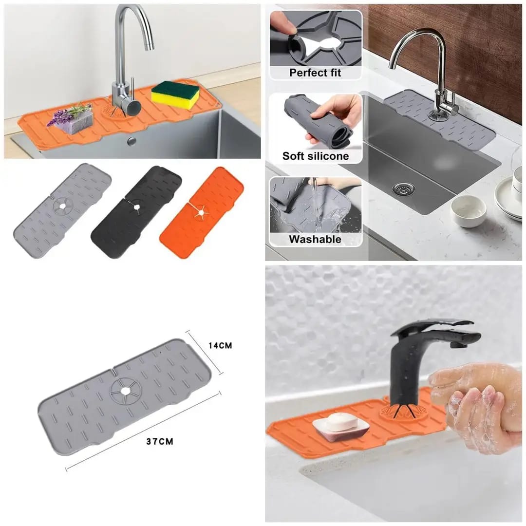 Silicone Faucet Splash Catcher Mat