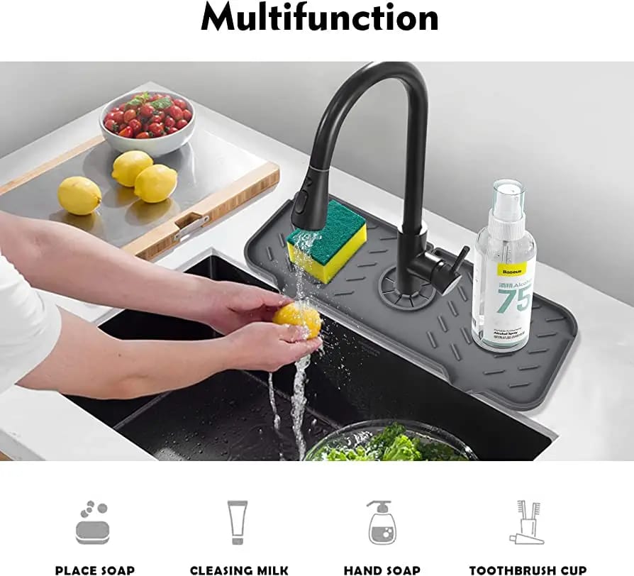 Silicone Faucet Splash Catcher Mat