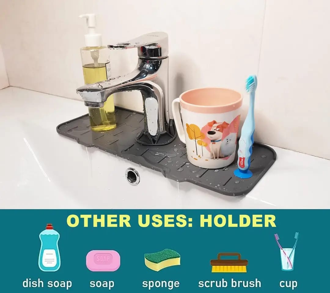 Silicone Faucet Splash Catcher Mat