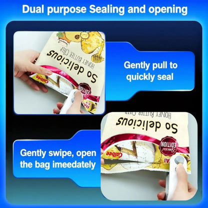 2-in-1 Mini Bag Sealer – USB Rechargeable & Long Lasting Battery