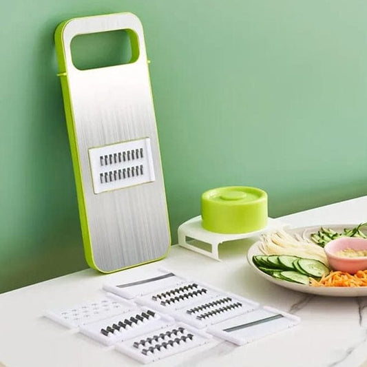 5 In 1 Grater And Slicer With Stainless Steel Blade