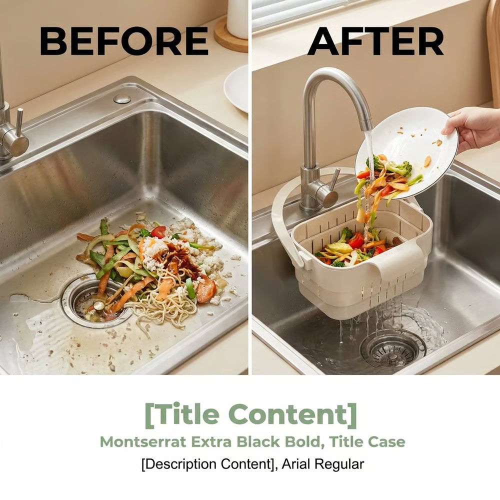 🏡✨ 2026 Upgraded Foldable Kitchen Sink Strainer