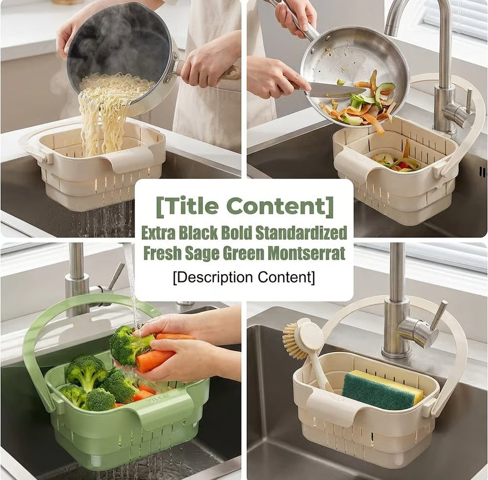🏡✨ 2026 Upgraded Foldable Kitchen Sink Strainer