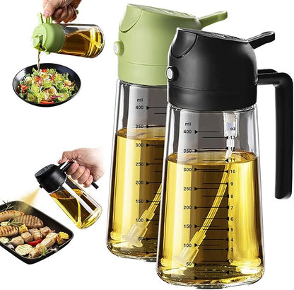 2-in-1 Glass Oil Dispenser and Sprayer
